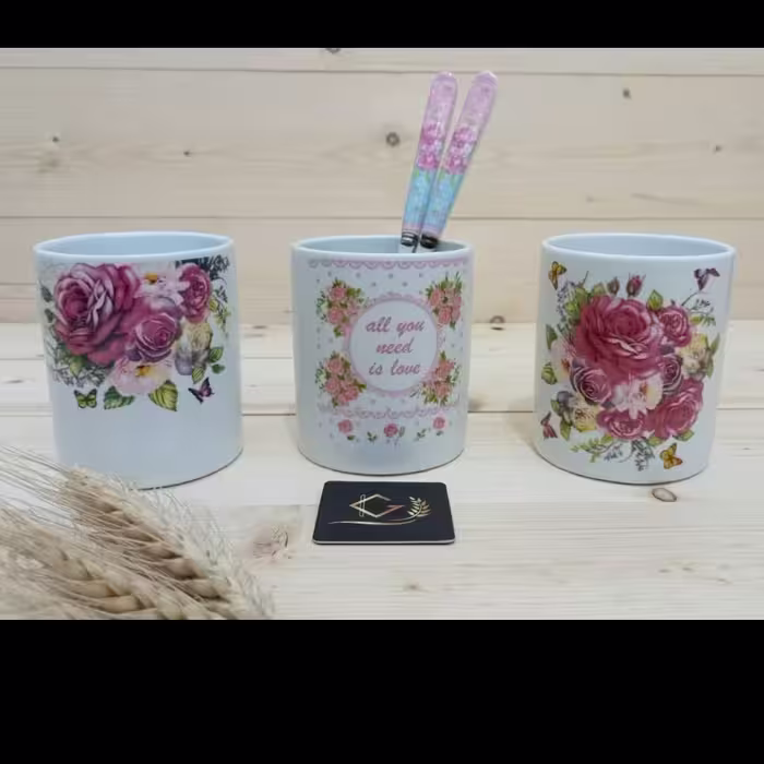 جاقاشقی چینی گل دار
