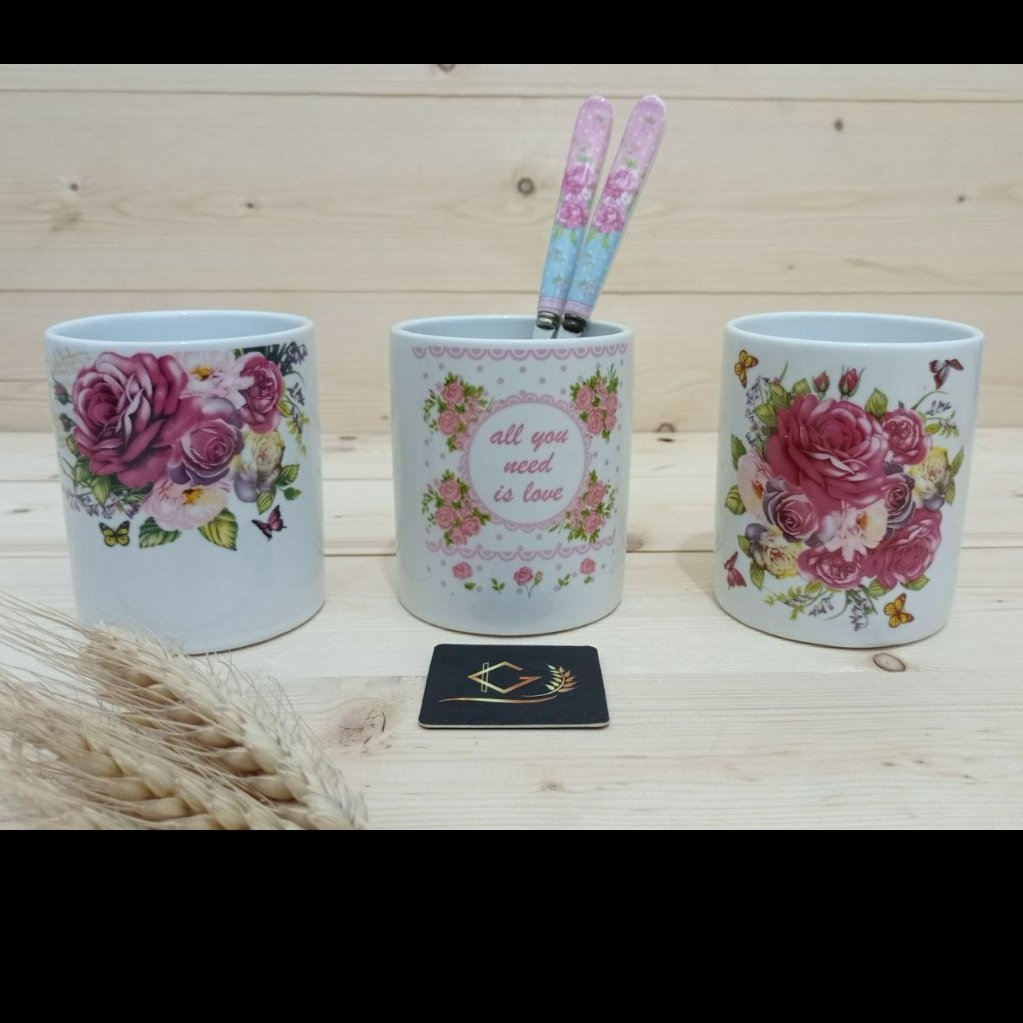 جاقاشقی چینی گل دار
