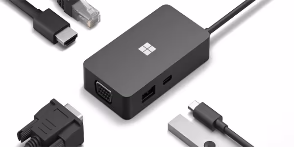 مبدل چندگانه مایکروسافت سرفیس ا Microsoft Surface USB-C Travel Hub 1E4-00001