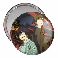 آینه جیبی خندالو مدل یوکیو و رین انیمه جنگیر آبی کد 16372