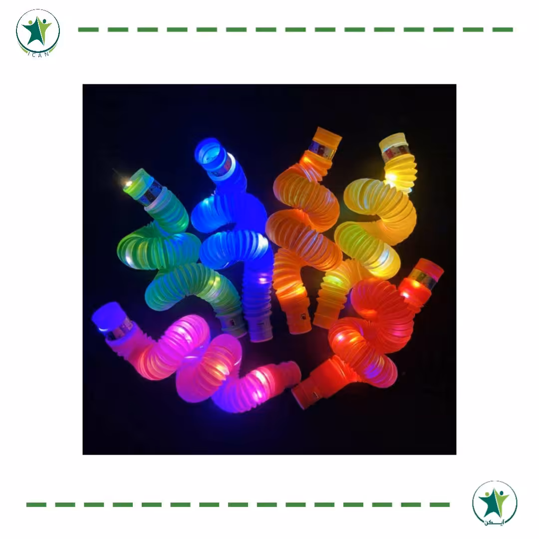 پاپ تیوب چراغدار (کاردرمانی حسی و ذهنی)