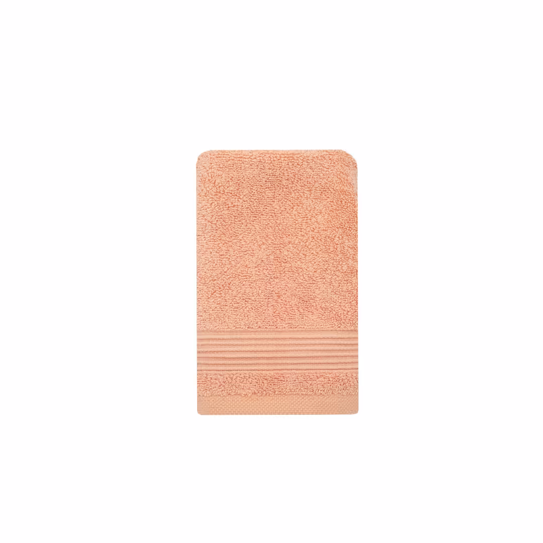 حوله دستی 40*80 مدل کارول آجری روشن لایکو | خانه سام