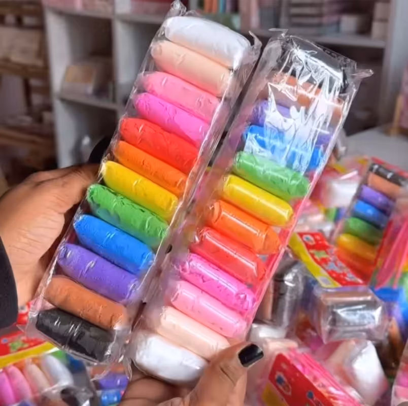 خمیر کلی 12 رنگ