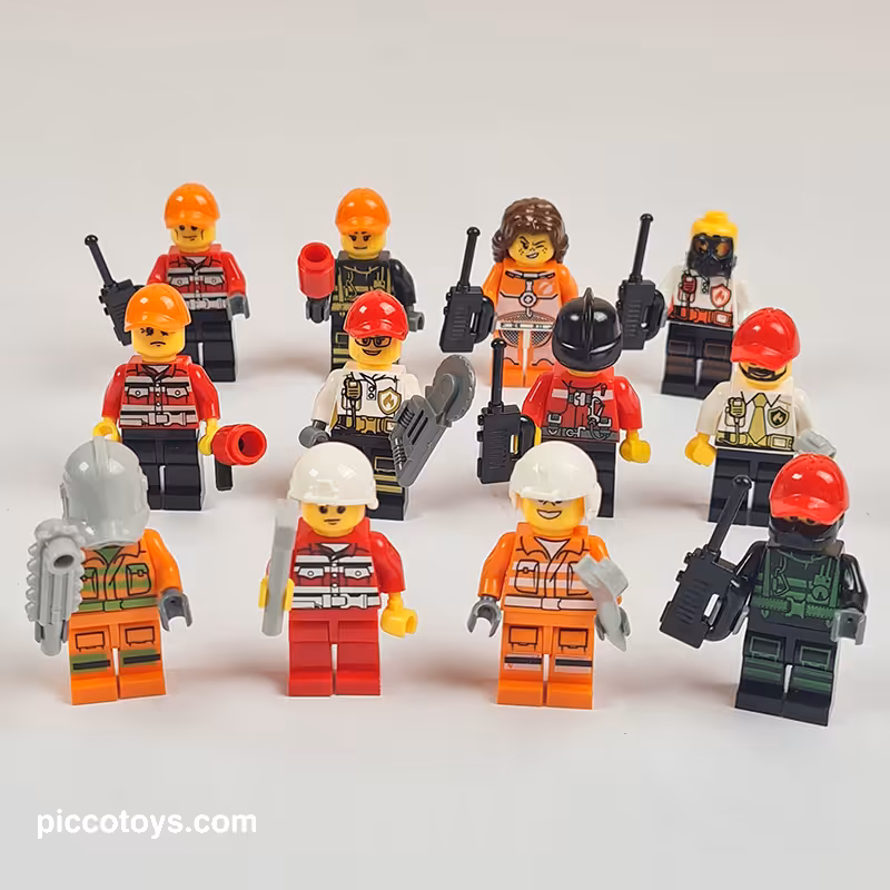 مینی فیگور لگو 12 عددی طرح آتش نشانی کد 22626