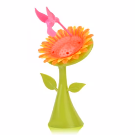 چنگال میوه خوری پرنده های زرین گل افتاب گردان