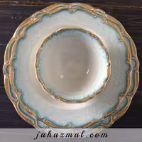 سرویس چینی پردیس طرح دانیلا فیروزه ای 30 پارچه بن چاینا