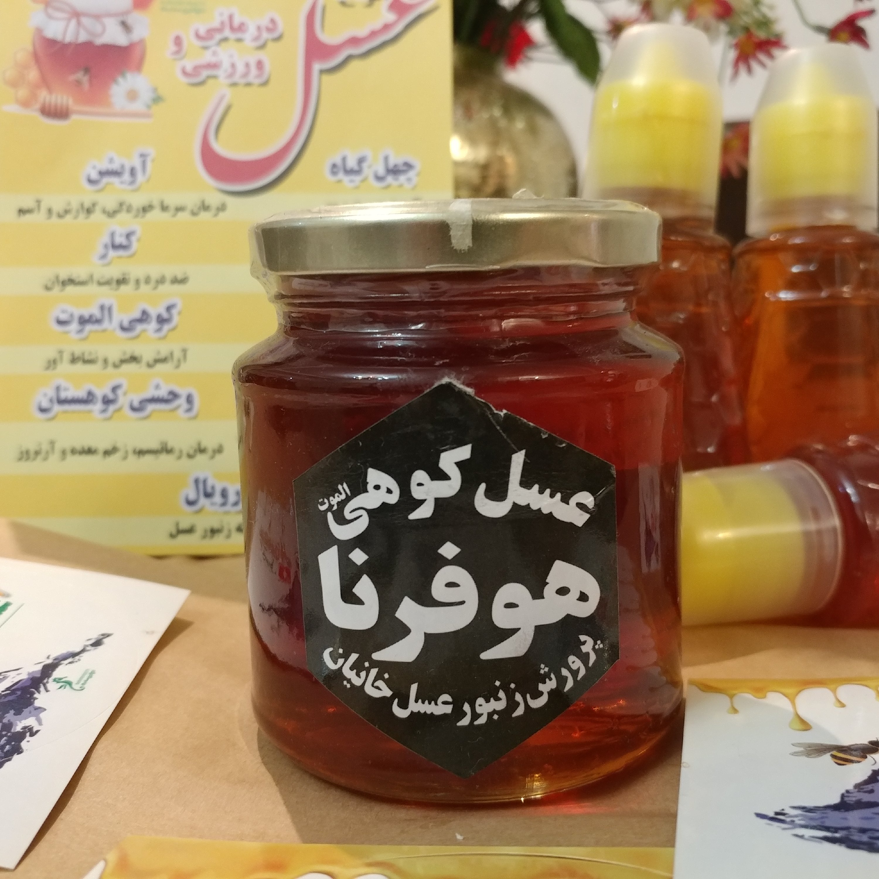 عسل طبیعی و ارگانیک کوهی الموت - 400 گرمی