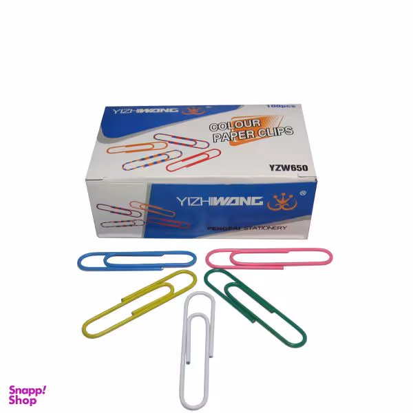گیره کاغذ ایژی وانگ مدل YZW650 سایز بزرگ بسته 100 عددی