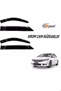 بوق خودرو باد شیشه ای کروم 1.2 میلی متر هوندا سیویک 2012 2015 CARU429 Space