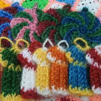 اسکاج زری دار  بافتنی 