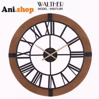 ساعت دیواری قطر 80 ترکیب چوب و فلز M8073_BR