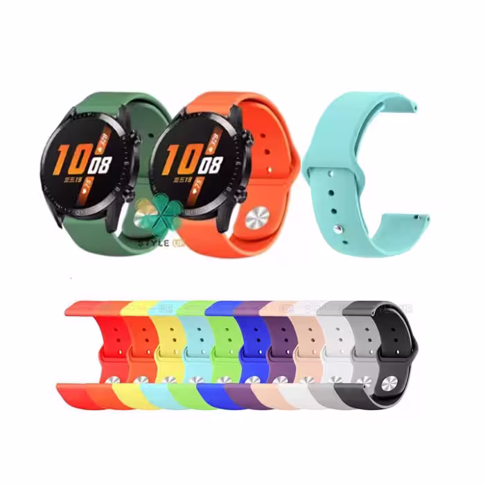 بند سیلیکونی ساعت هواوی واچ Huawei Watch GT 2 46mm مدل دکمه ای