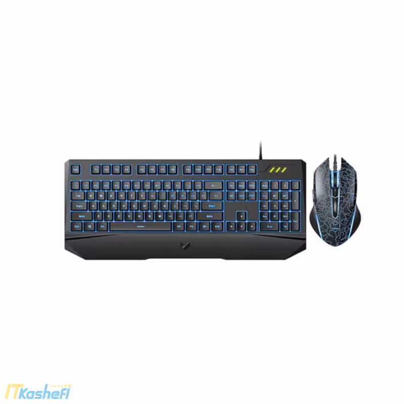 قیمت و خرید کیبورد و موس گیمینگ رپو |KEYBOARD &amp;MOUSE RAPOO GAMING COMBO V120 - آی تی کاشفی