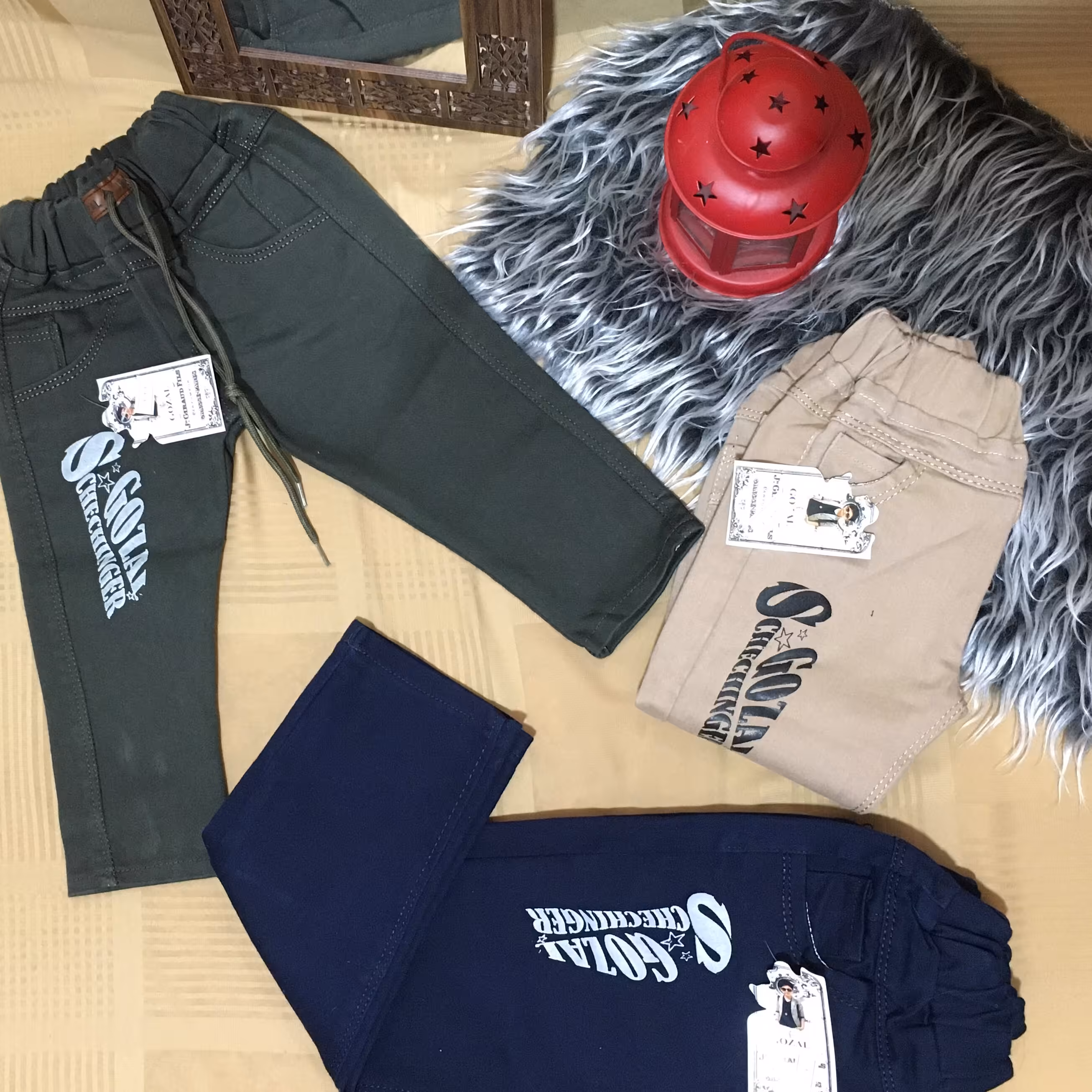 شلوار کتان  درجه یک بهاره بچگانه رنگبندی سایز 2سال تا 8سال 