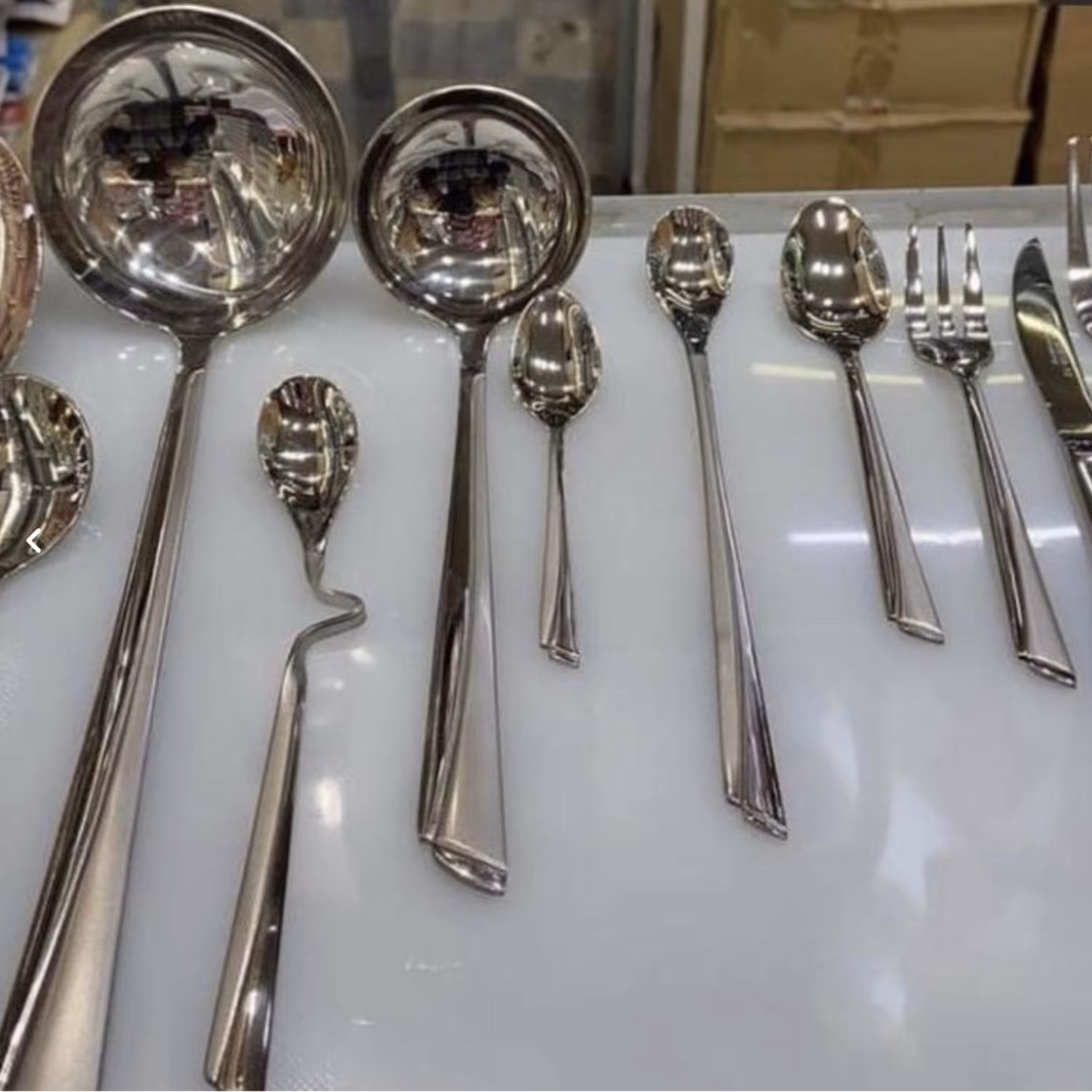 سرویس قاشق چنگال یونیک  ناخنی24 نفره 144 پارچه