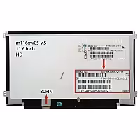 ال ای دی لپ تاپ 11.6 IVO M116XW05 نازک 30 پین برای ام اس آی