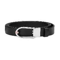 کمربند مشکی مردانه دستگیره دست اسب سیاه 35 میلی متر چرمی Mont Blanc