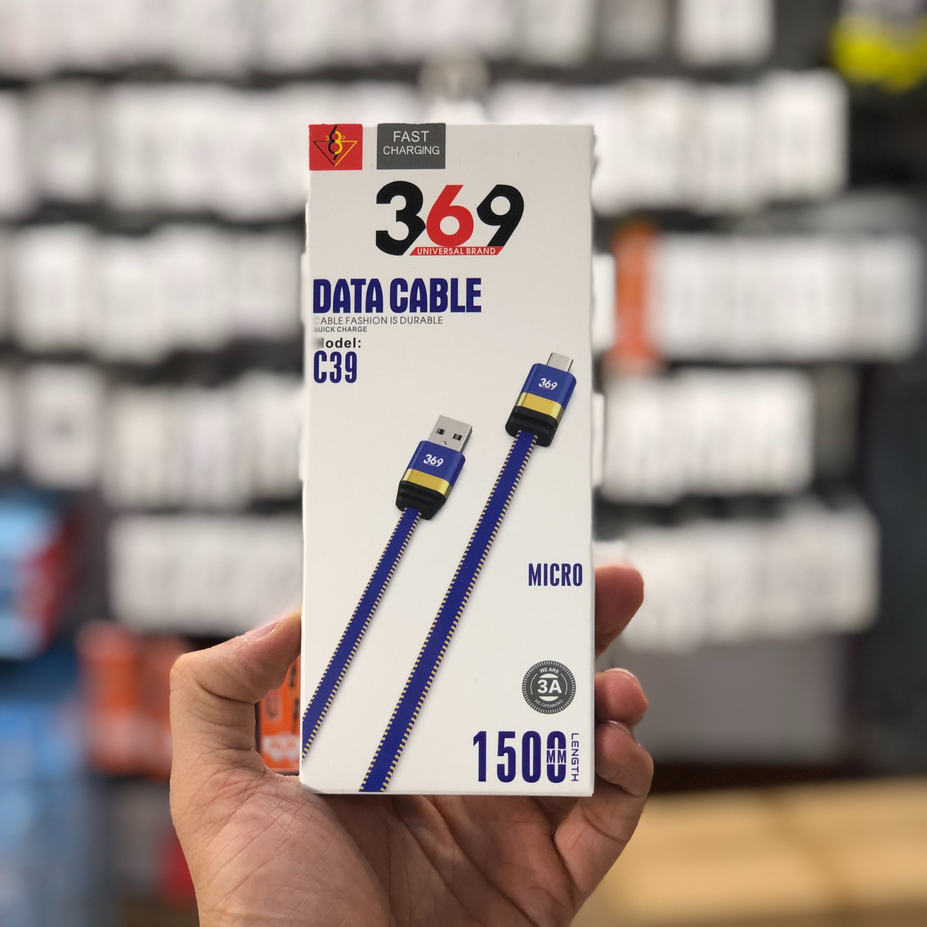 کابل تبدیل USB به micro مدل 369 طول 1.5 متر