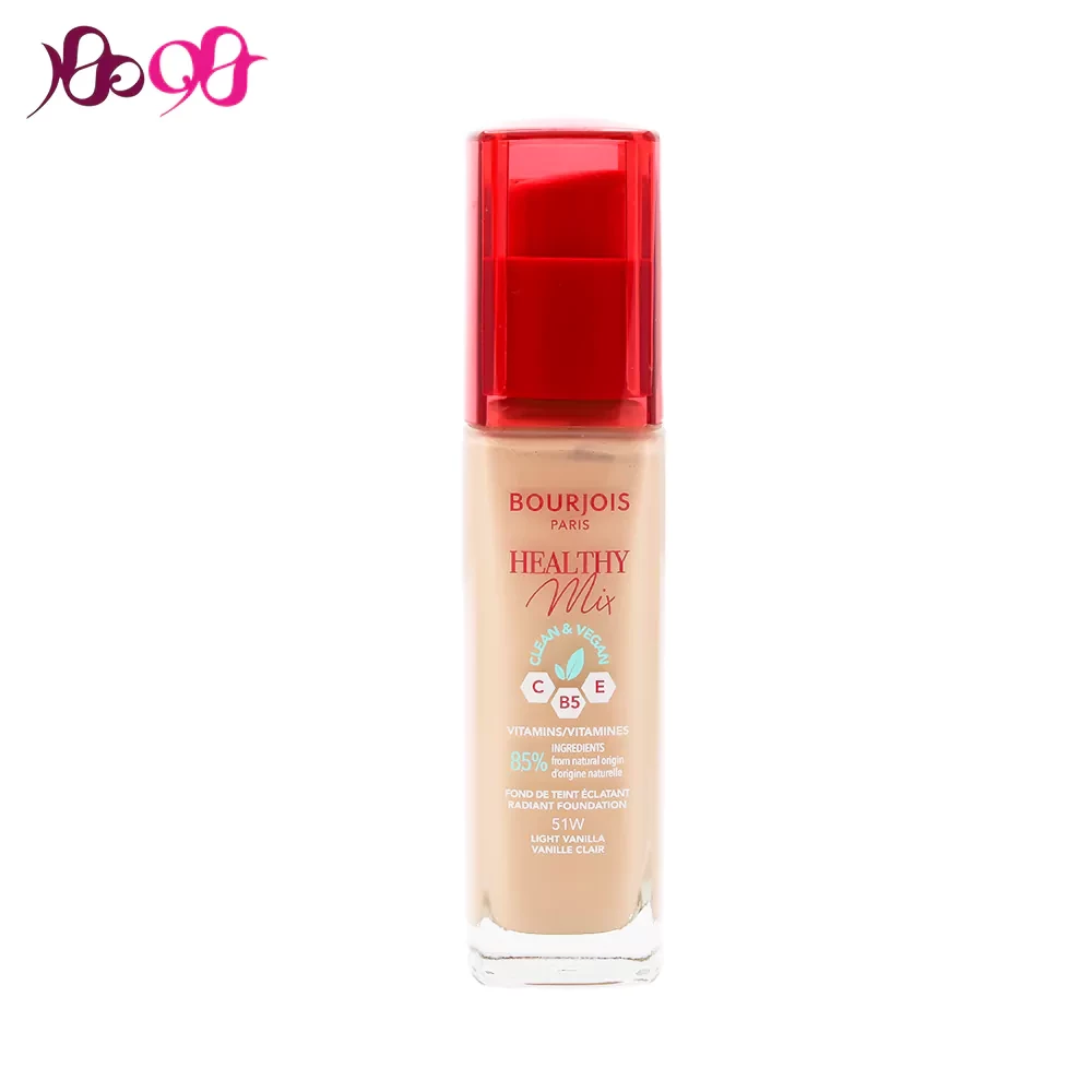 کرم پودر میوه ای بورژوا شماره 51 مدل هلثی میکس - Bourjois