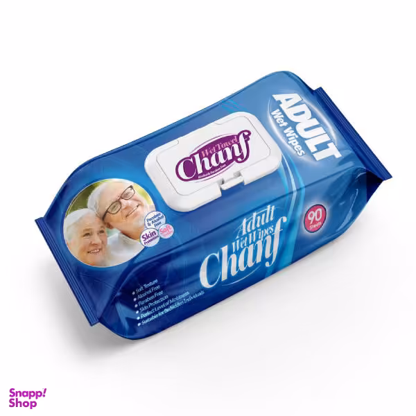 دستمال مرطوب چانف (Chanf) مدل Adult W بسته 90 عددی