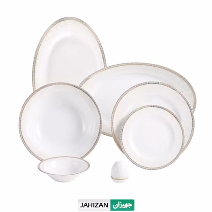 سرویس چینی زرین 28پارچه ریوا طلایی سری ایتالیا (عالی)