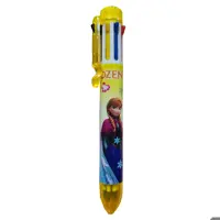 خودکار 8 رنگ عروسکی کد SM-8 طرح فروزن- رنگ زرد