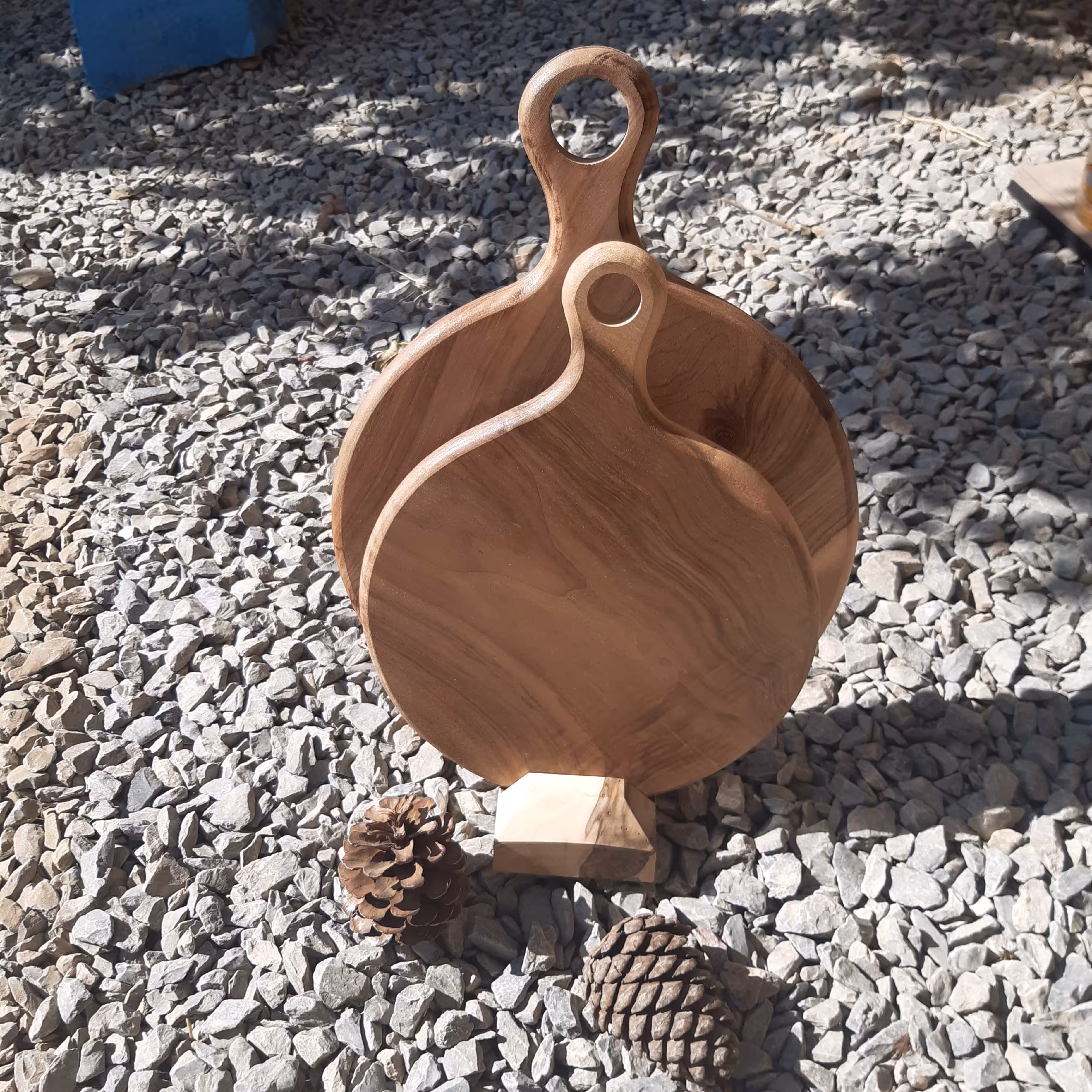 تخته سرو راکتی گرد ست پایه دار(پس کرایه)