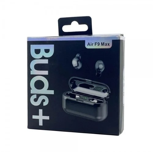 ایرپاد buds پلاس مدل Air F9 Max برند و پاوربانک و نگه دارنده گوشی