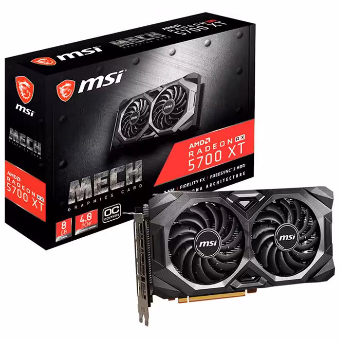 کارت گرافیک ام اس آی مدل Radeon RX 5700 XT MECH OC با حافظه 8 گیگابایت