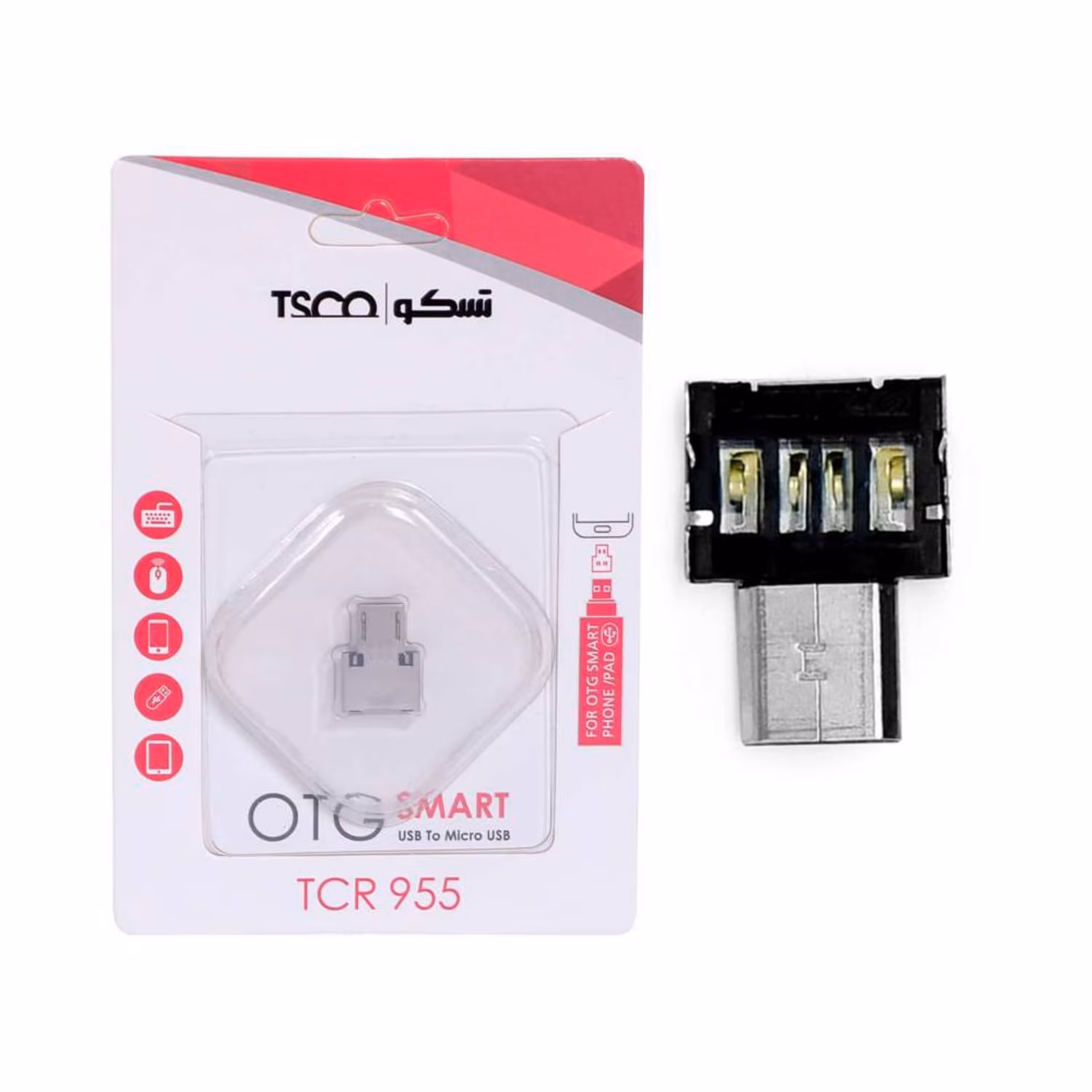 مبدل OTG microUSB تسکو مدل TCR 955