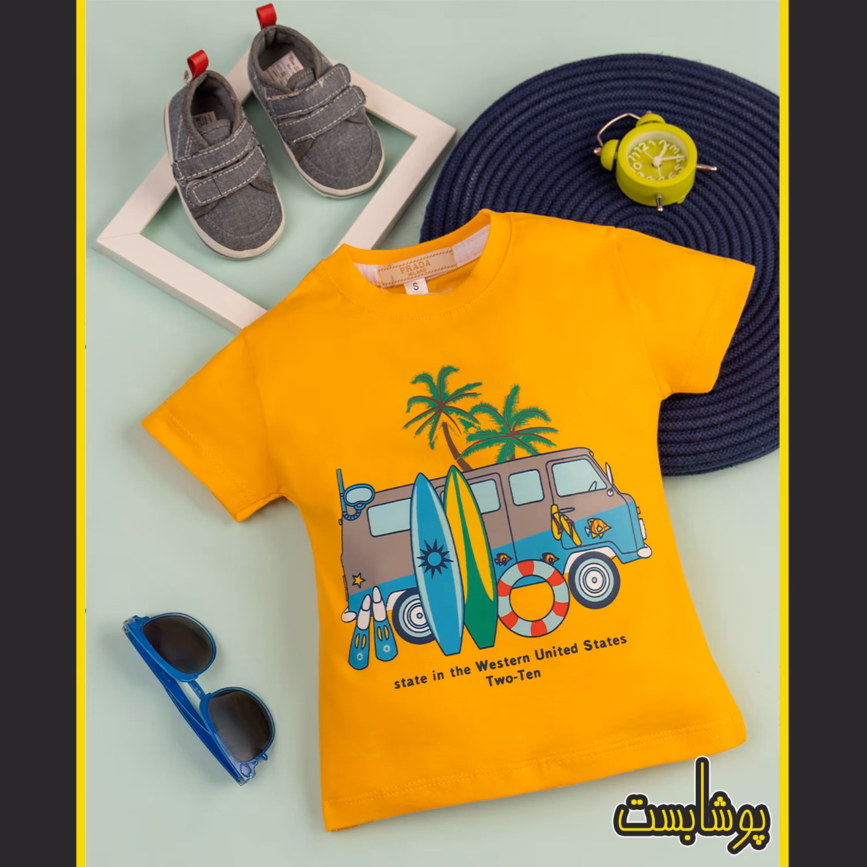 تیشرت تریکو پنبه یکرو  بچگانه کد 0008 درز پنج رنگ متنوع