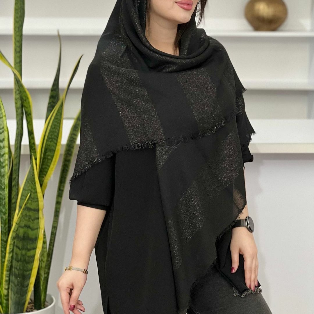 روسری راه راه لمه