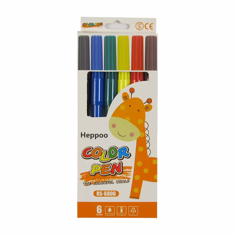 ماژیک رنگ آمیزی هیپو مدل 6806 بسته 6 عددی