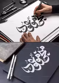 وکتور تایپوگرافی منجی موعود | گرافیک با طعم تربچه