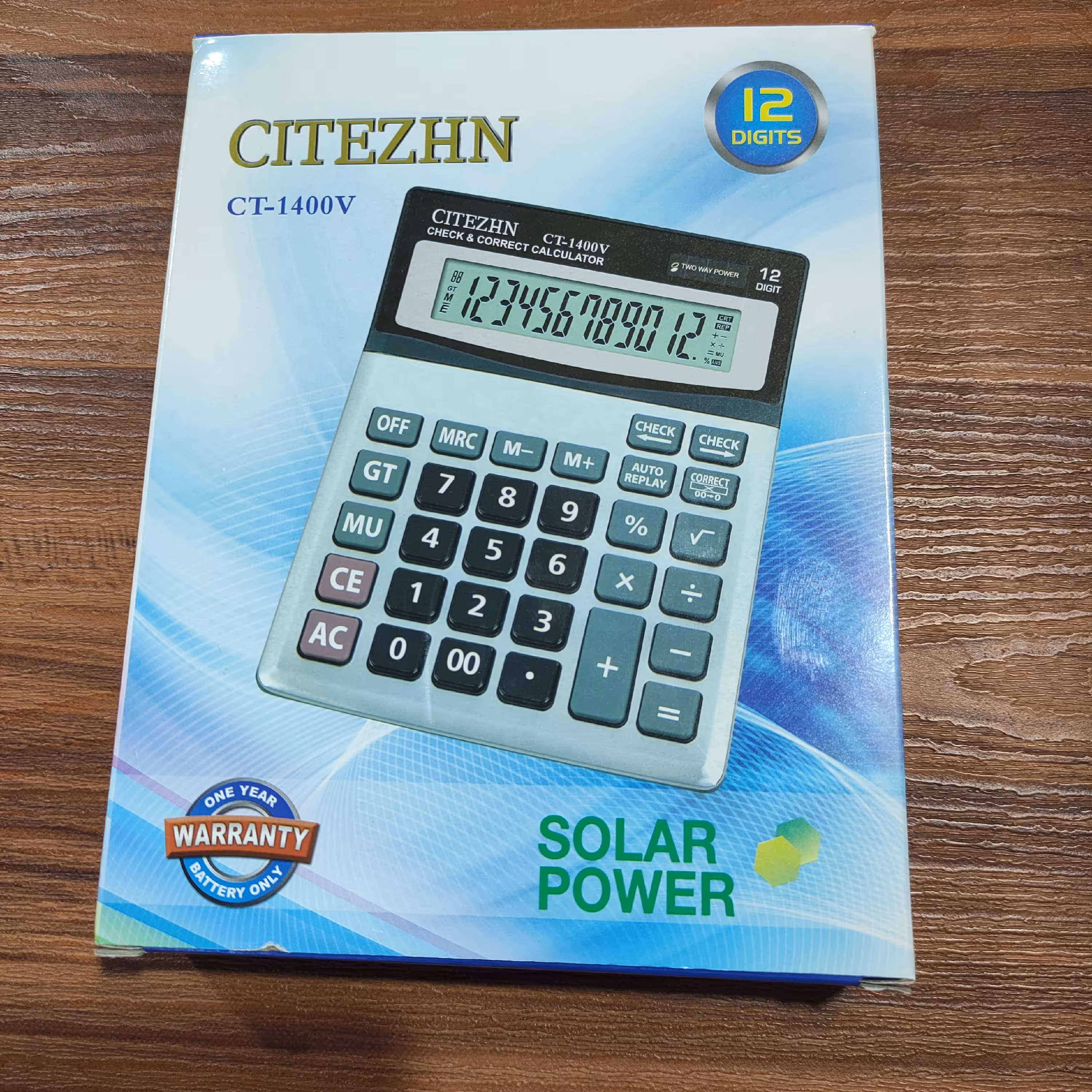 ماشین حساب رومیزی برند سیتیزن مدل CT-1400