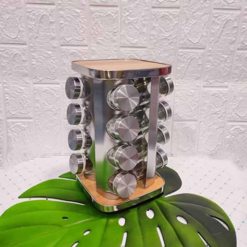 جا ادویه ای شیشه ای 12 تایی