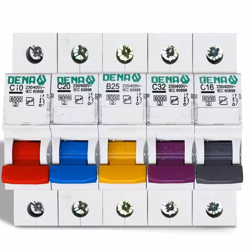 فیوز مینیاتوری تک فاز دنا الکتریک در  آمپر های 10، 16، 20 ....