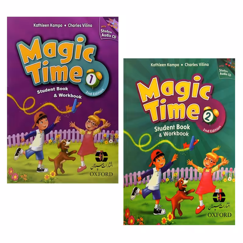 کتاب Magic Time اثر Kathleen Kampa And Charles Vilina انتشارات سپاهان دو جلدی
