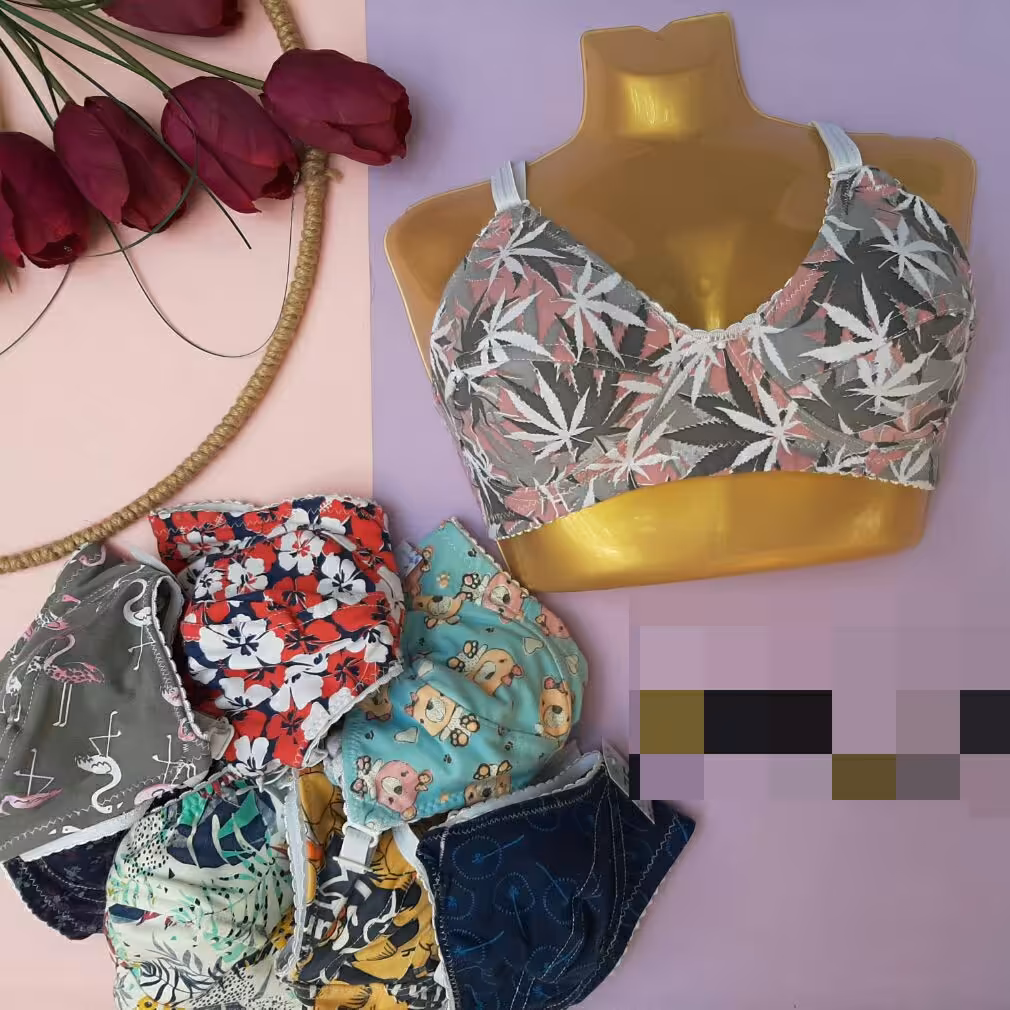 سوتین نخی چاپی