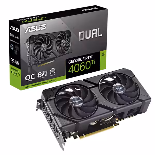 کارت گرافیک ASUS Dual GeForce RTX 4060Ti EVO OC Edition 8GB