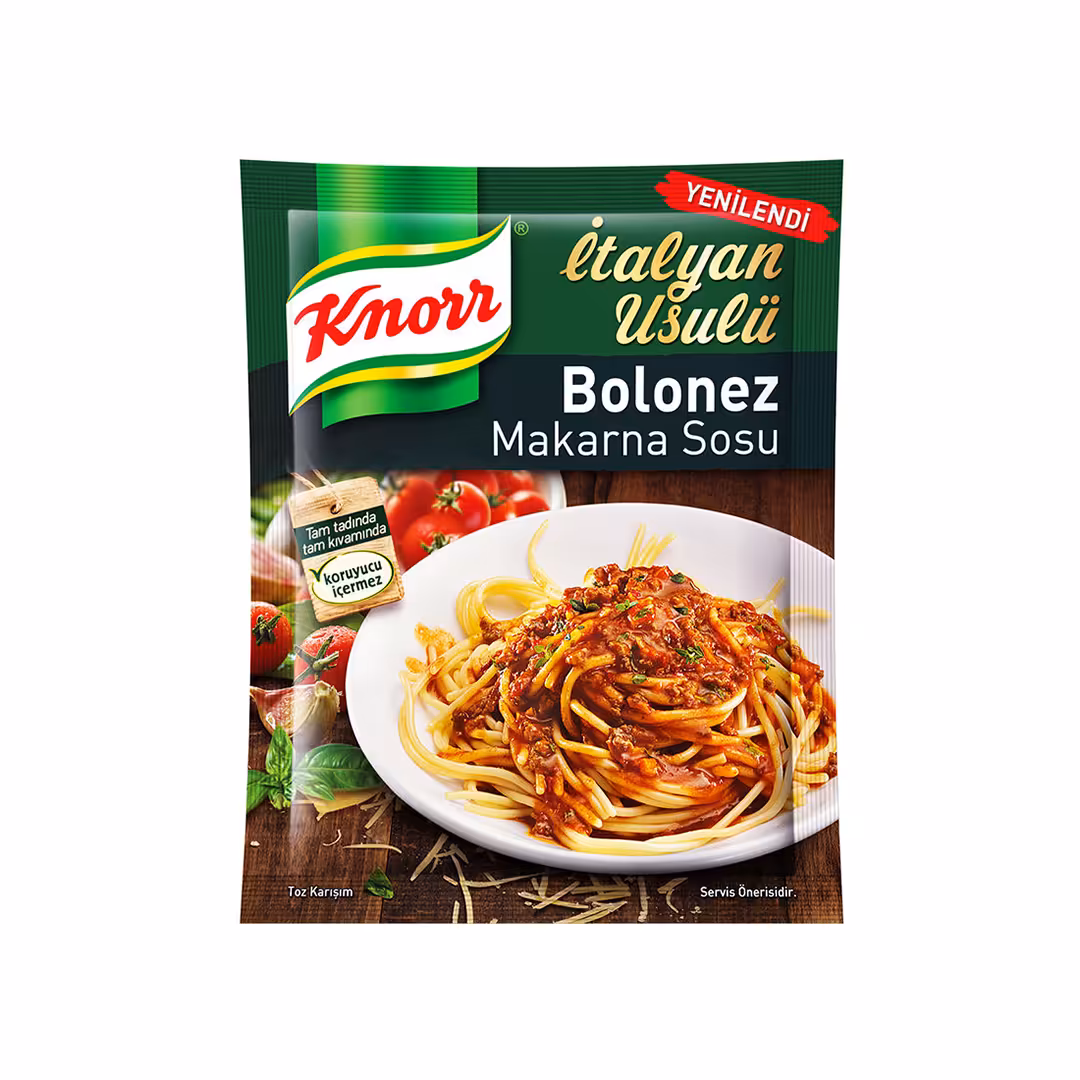 سس ماکارونی با طعم بلونز ایتالیایی کنور Knorr ترکیه 50 گرم - فروشگاه اینترنتی افخمی