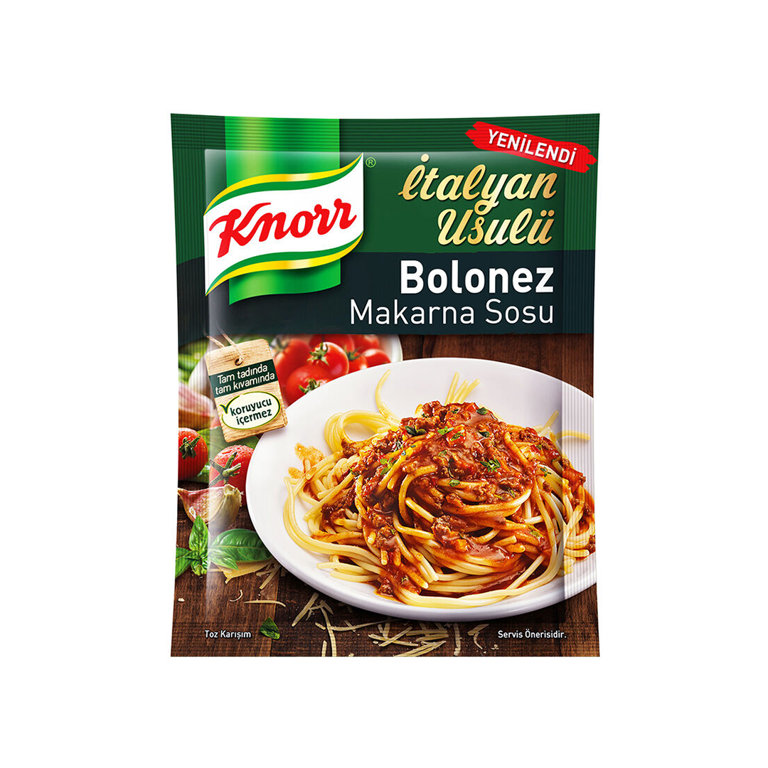 سس ماکارونی با طعم بلونز ایتالیایی کنور Knorr ترکیه 50 گرم - فروشگاه اینترنتی افخمی