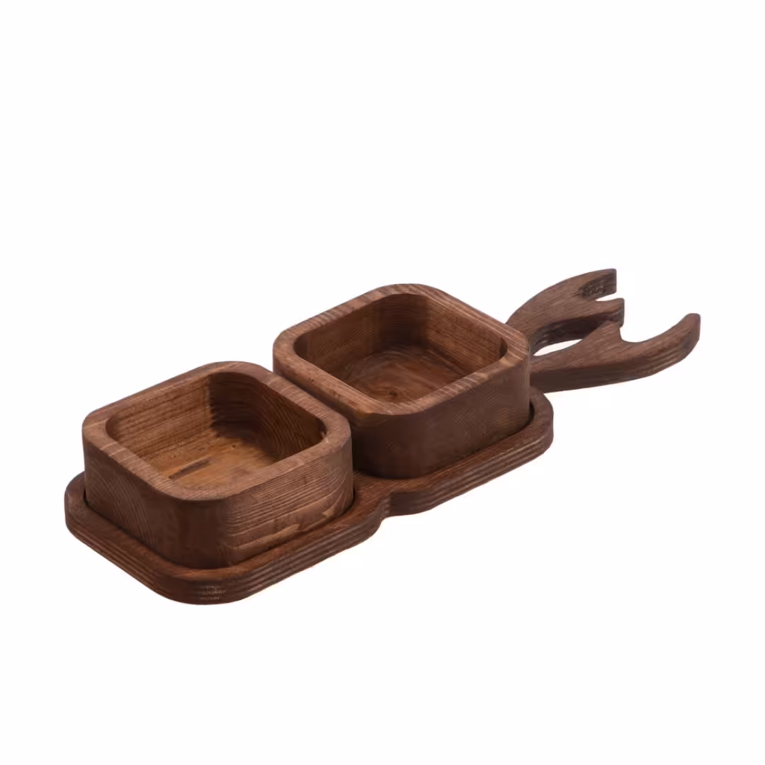 ظرف سرو چوبی مدل 002