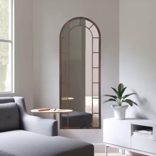 آینه الف مدل نیم قد تاج