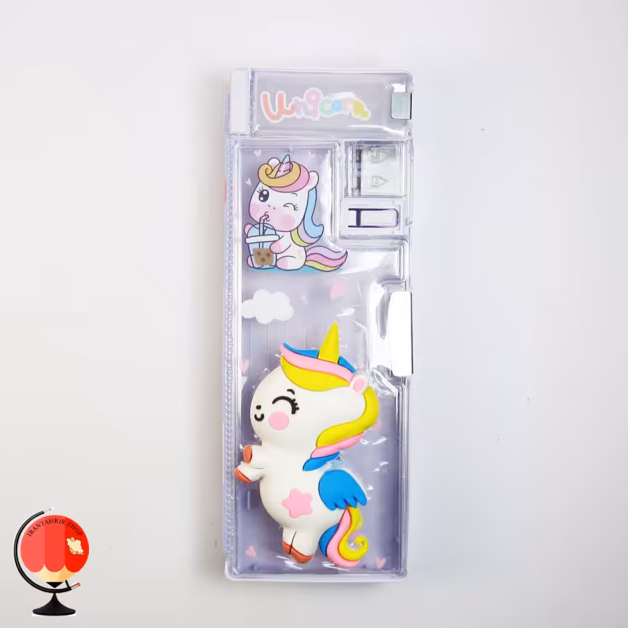 جامدادی دخترانه مگنتی طرح یونیکورن برجسته