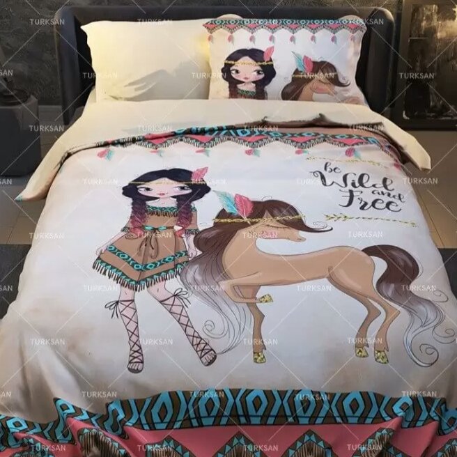 سرویس روتختی تک نفره طرح سرخپوست برند ترکسان