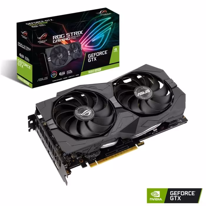 کارت گرافیک ایسوس مدل ROG-STRIX-GTX1660S حافظه 6GB