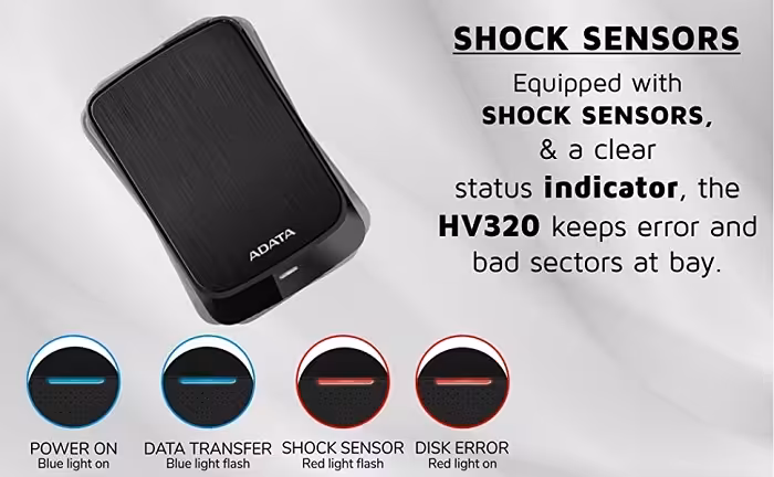 هارد اکسترنال ای دیتا HV320 ظرفیت 5 ترابایت