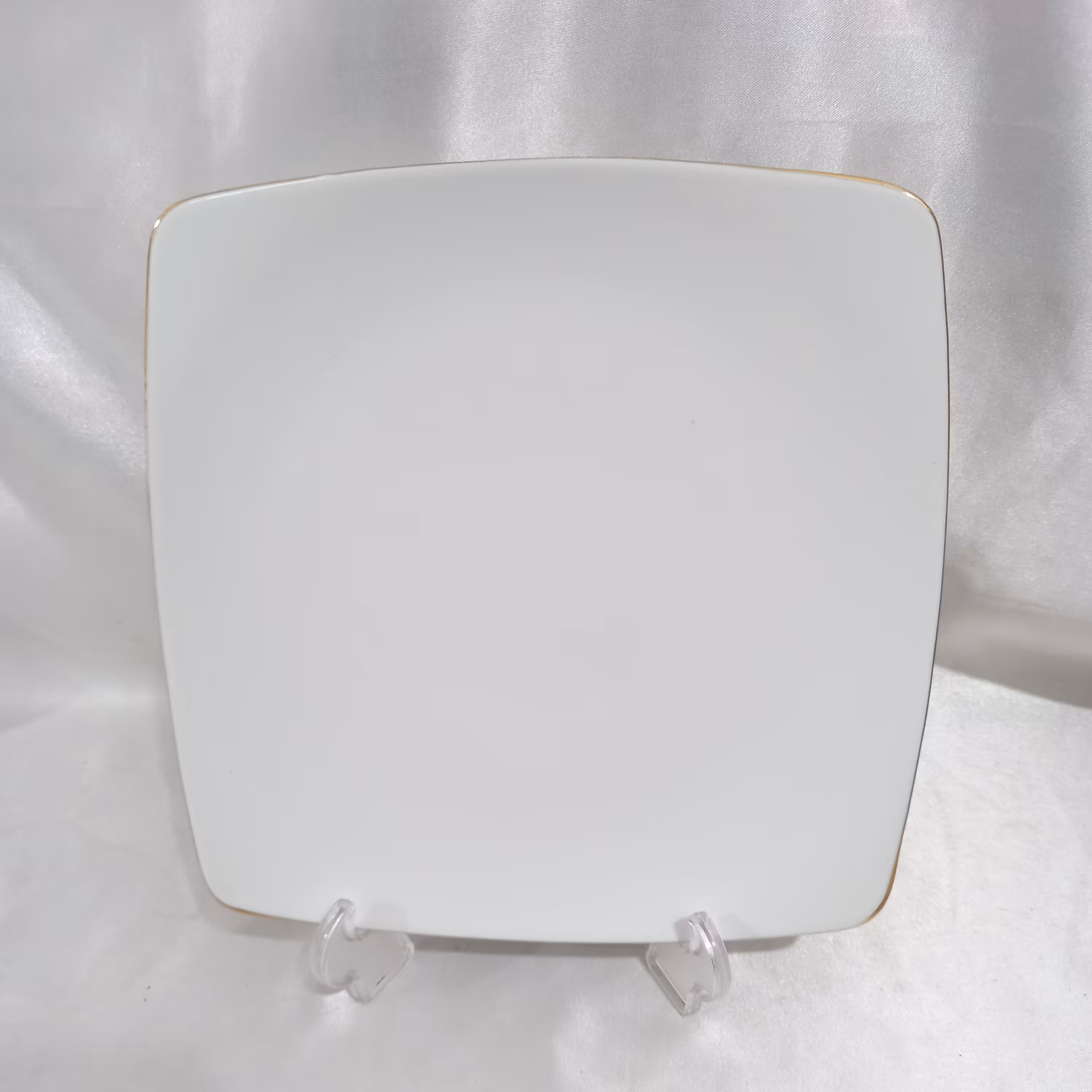 بشقاب تخت پلوخوری لب طلا مربع سناتور لورین 6عددی 