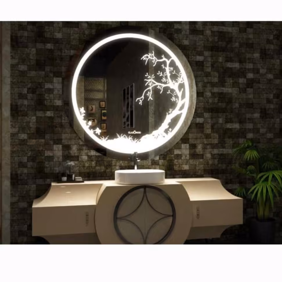 اینه بک لایت پدیده پلاس مدل رزا